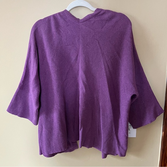 Eileen Fisher Deep Purple Women's Cardigan - Picture 6 of 7